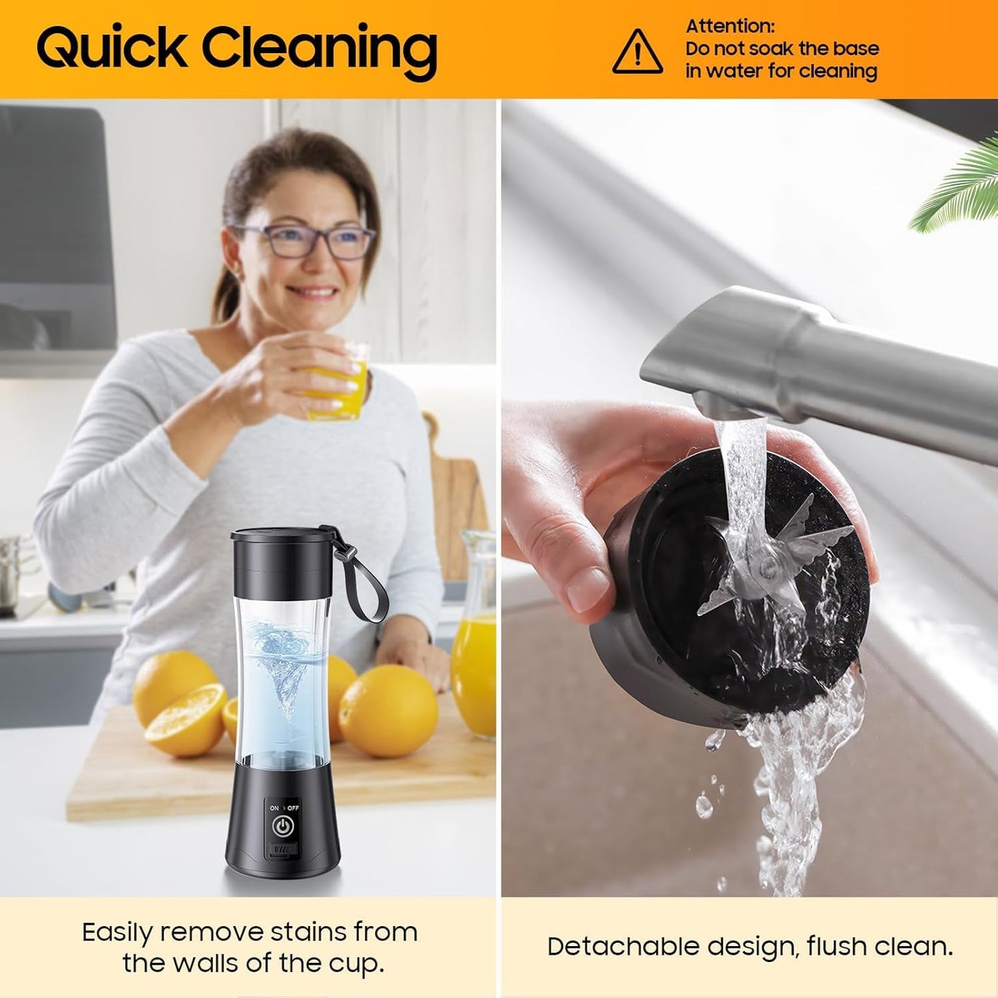 Portable Handy Juicer Blender β 6 Blades in 3D | FlexMart π₯€