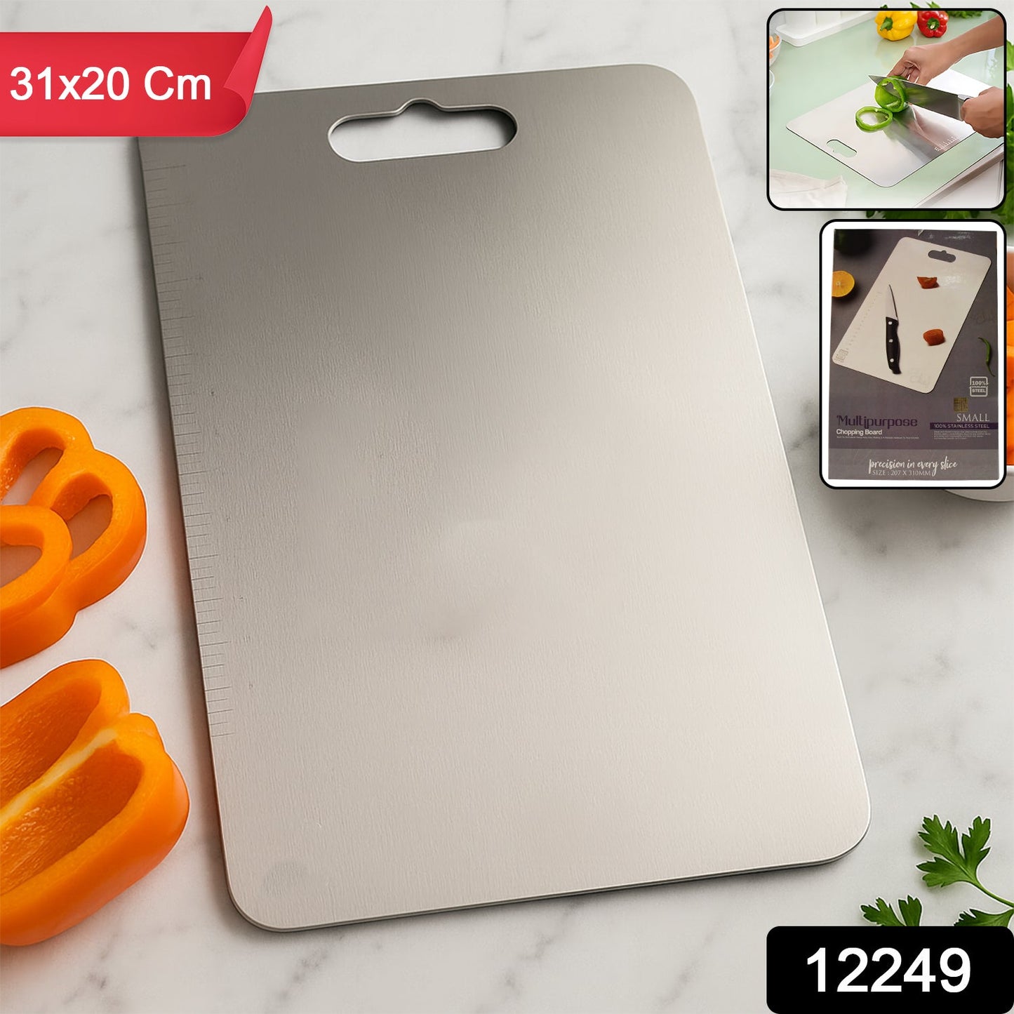 Stainless Steel Vegetable & Fruit Cutting Chopping Board