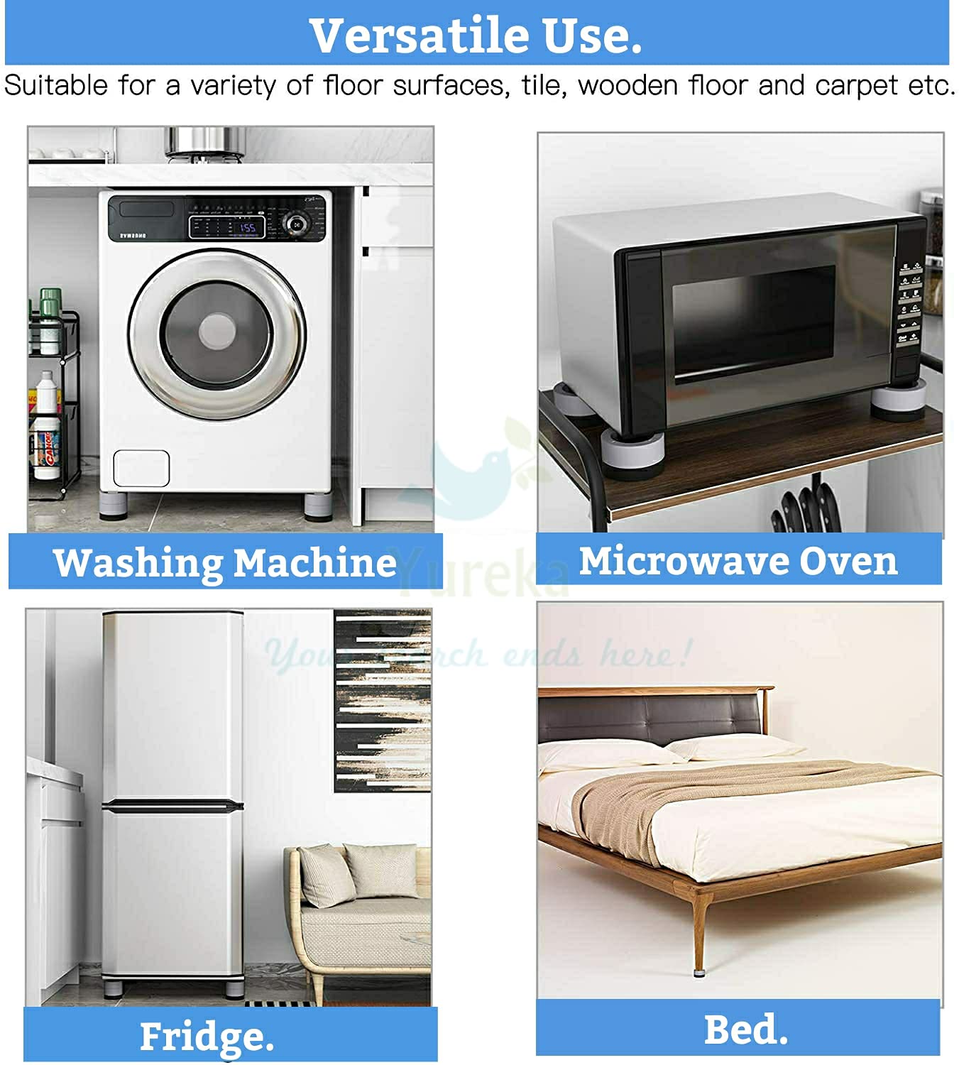 Anti Vibration Pads for Washing Machine/Fridge/Coolers/Furniture