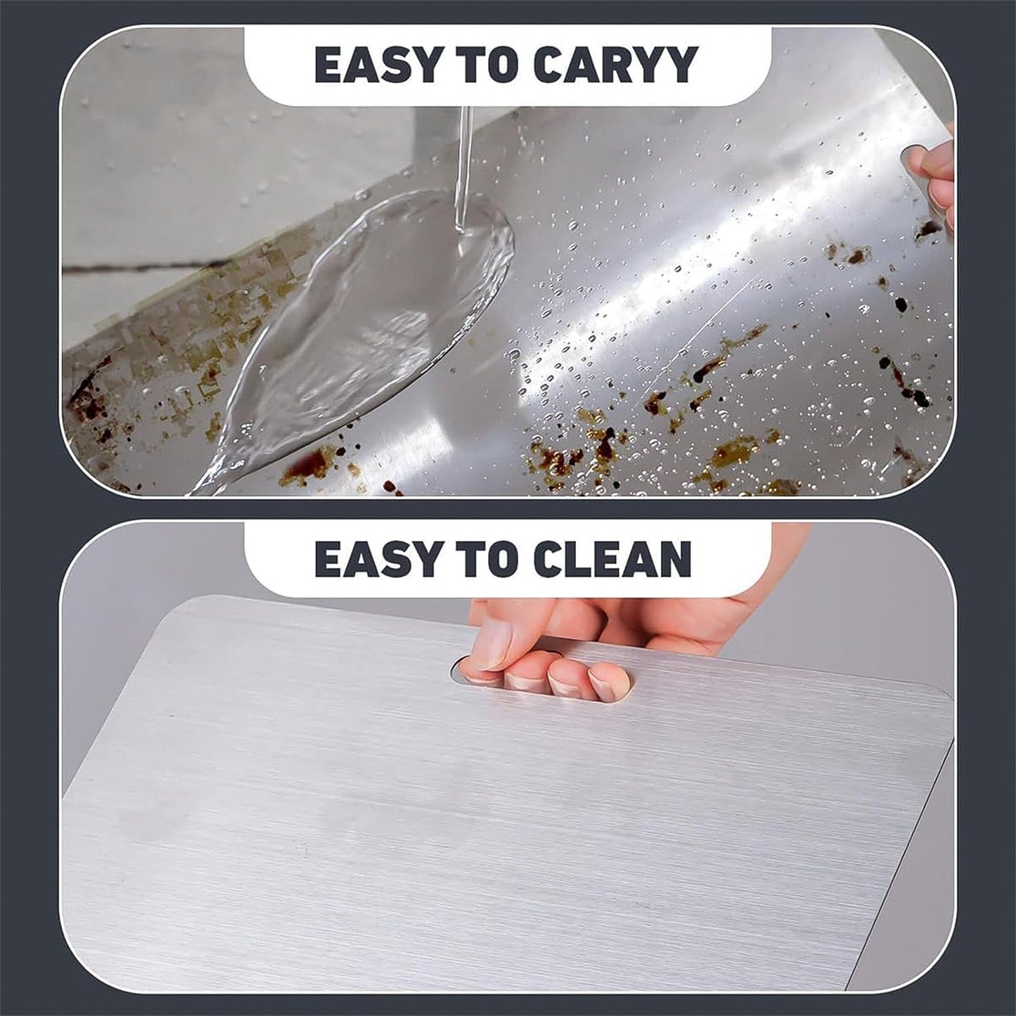 Stainless Steel Vegetable & Fruit Cutting Chopping Board